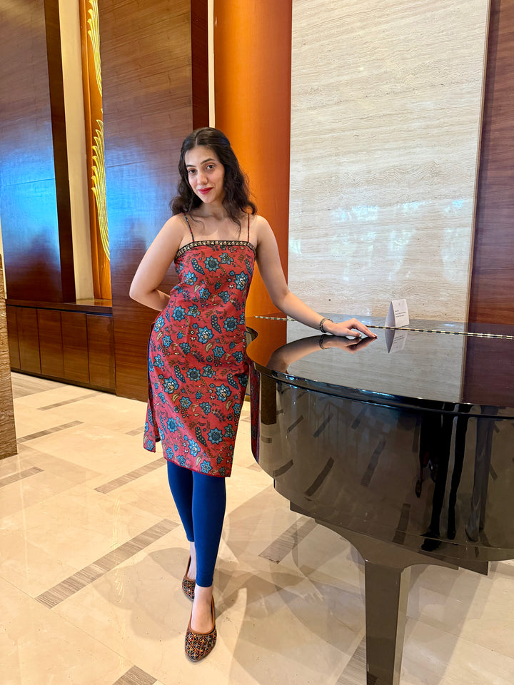 Red Floral Kurti
