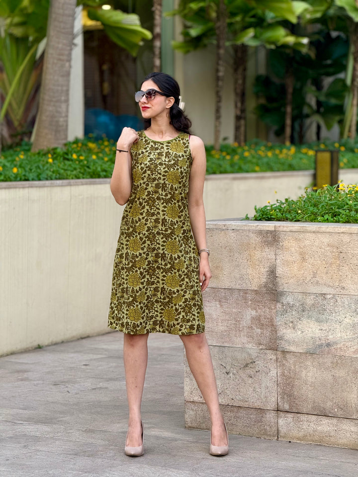Olive Green Dress