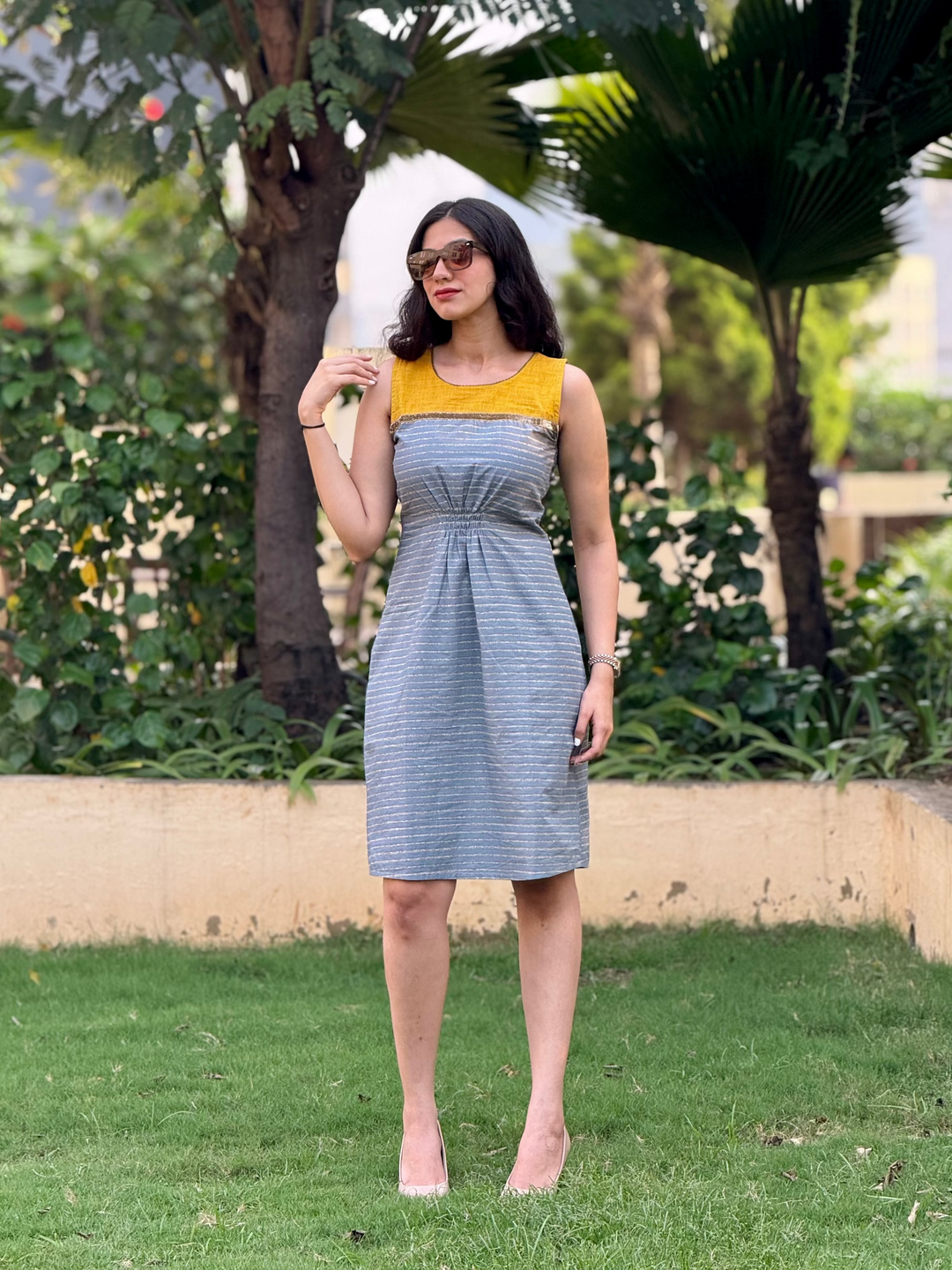 Sleeveless Ethnic dress